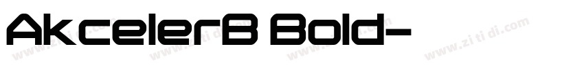 AkcelerB Bold字体转换